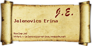 Jelenovics Erina névjegykártya